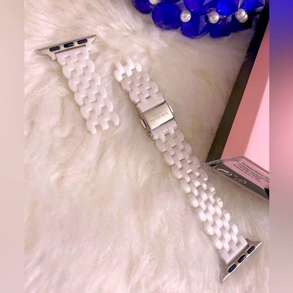 kate spade new york White Ceramic 38/40mm Apple Watch Bracelet Band